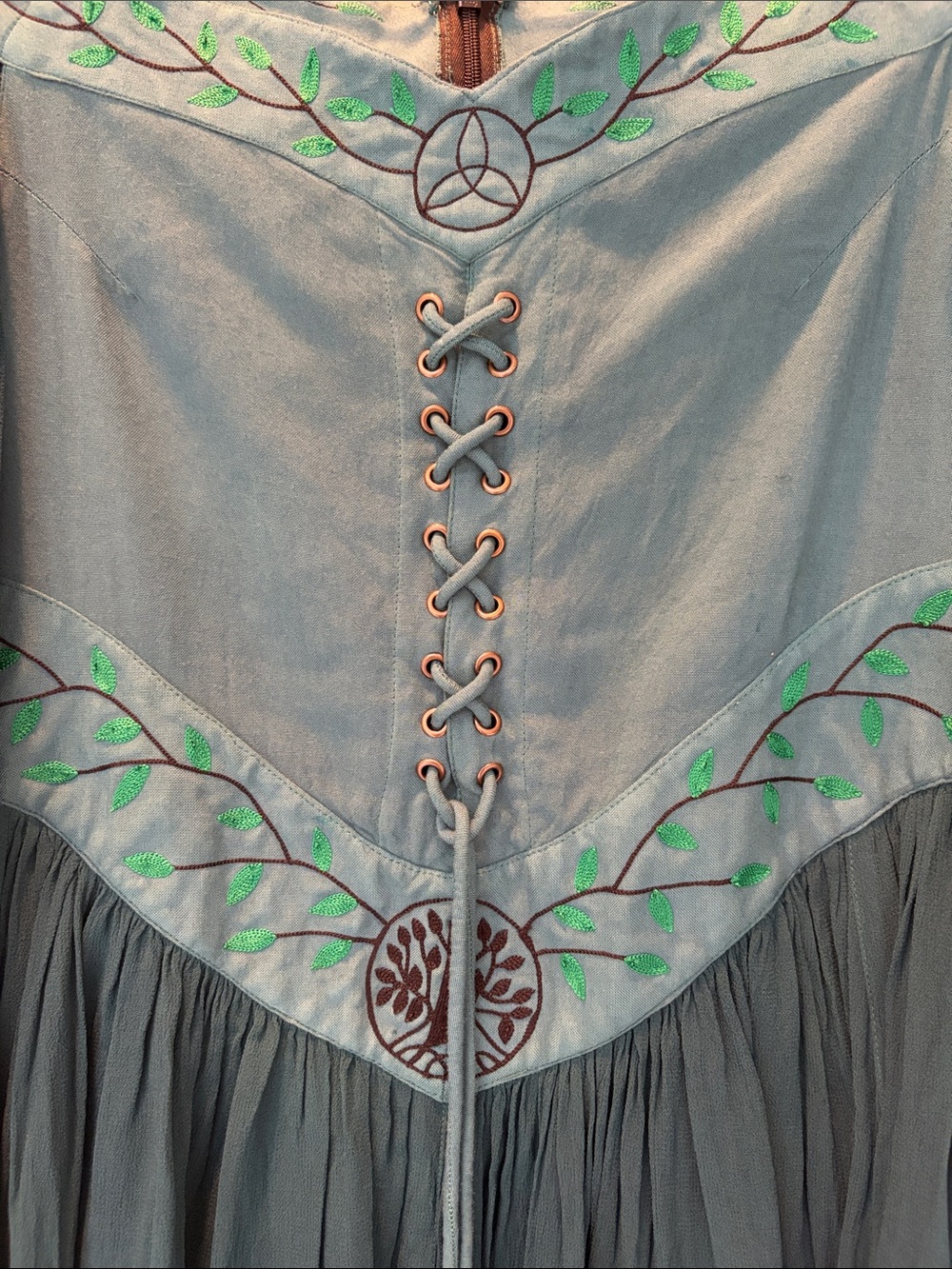 HolyClothing Boho Medieval Dress Sz Small NWT - Picture 5 of 7